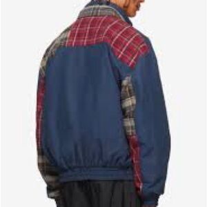 Westbound Sport Vintage Plaid Patchwork windbreaker nylon Jacket gingham oversiz